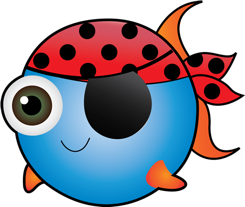 Logo I Pf - Pirate Fish Clipart (500x500)