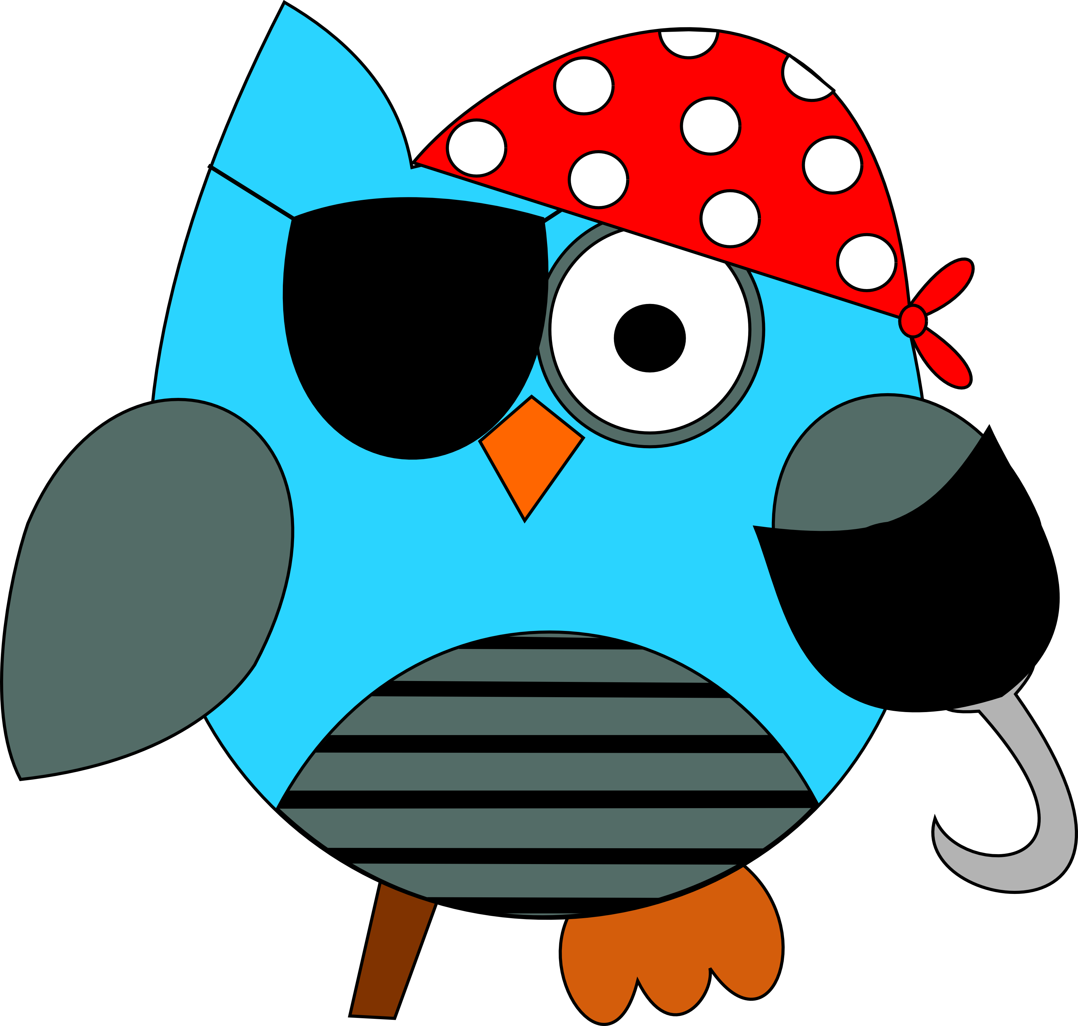 Pirate Owl By Shananigan84 Pirate Owl By Shananigan84 - Pirate Owl Clipart (3468x3301)