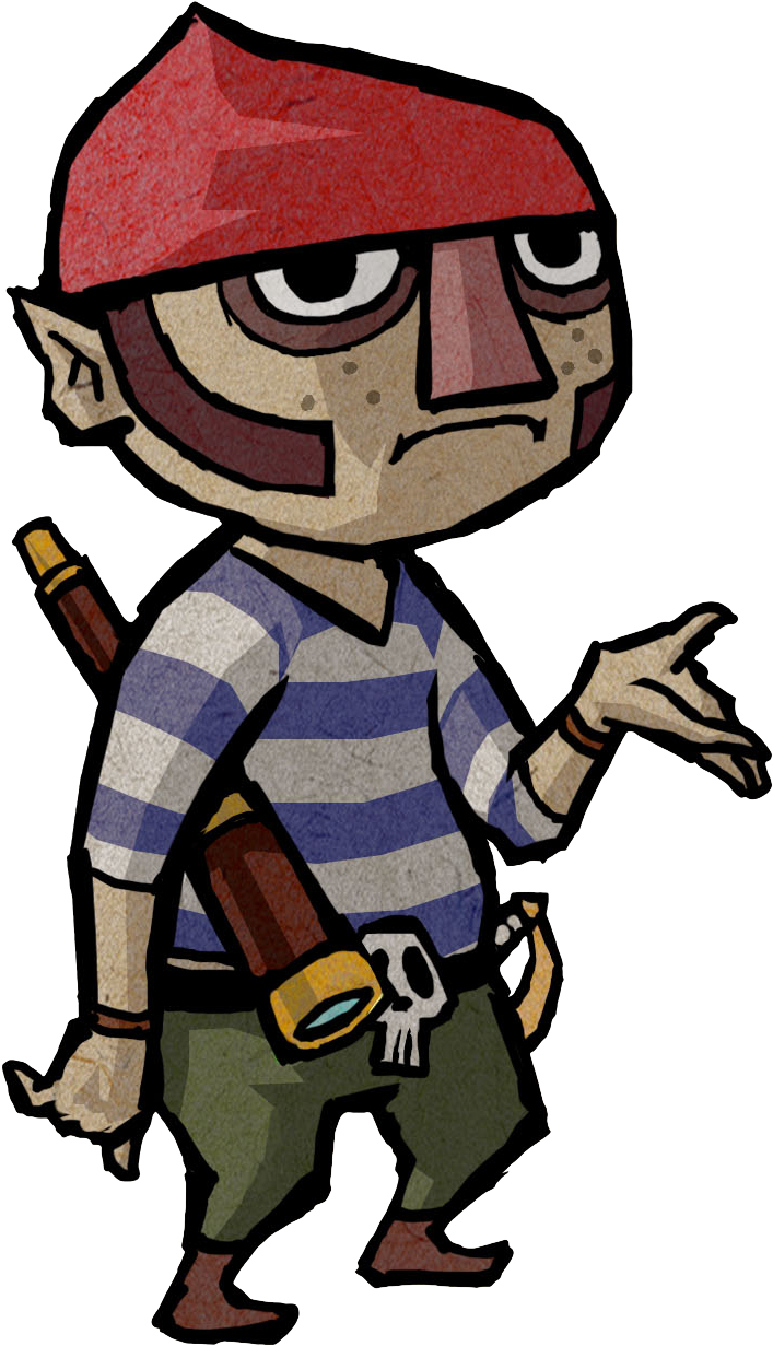 Zelda Wind Waker Characters (744x1268)