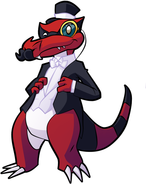 Rool The Krookodile By Video320 - Fancy Krookodile (600x793)