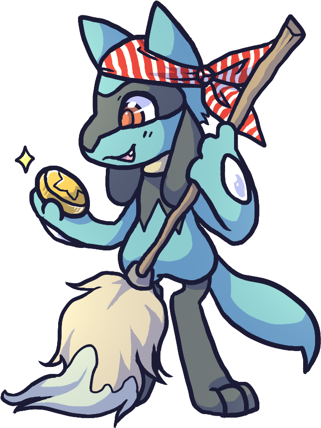 Pirate Riolu By Spashai - Cartoon (700x900)