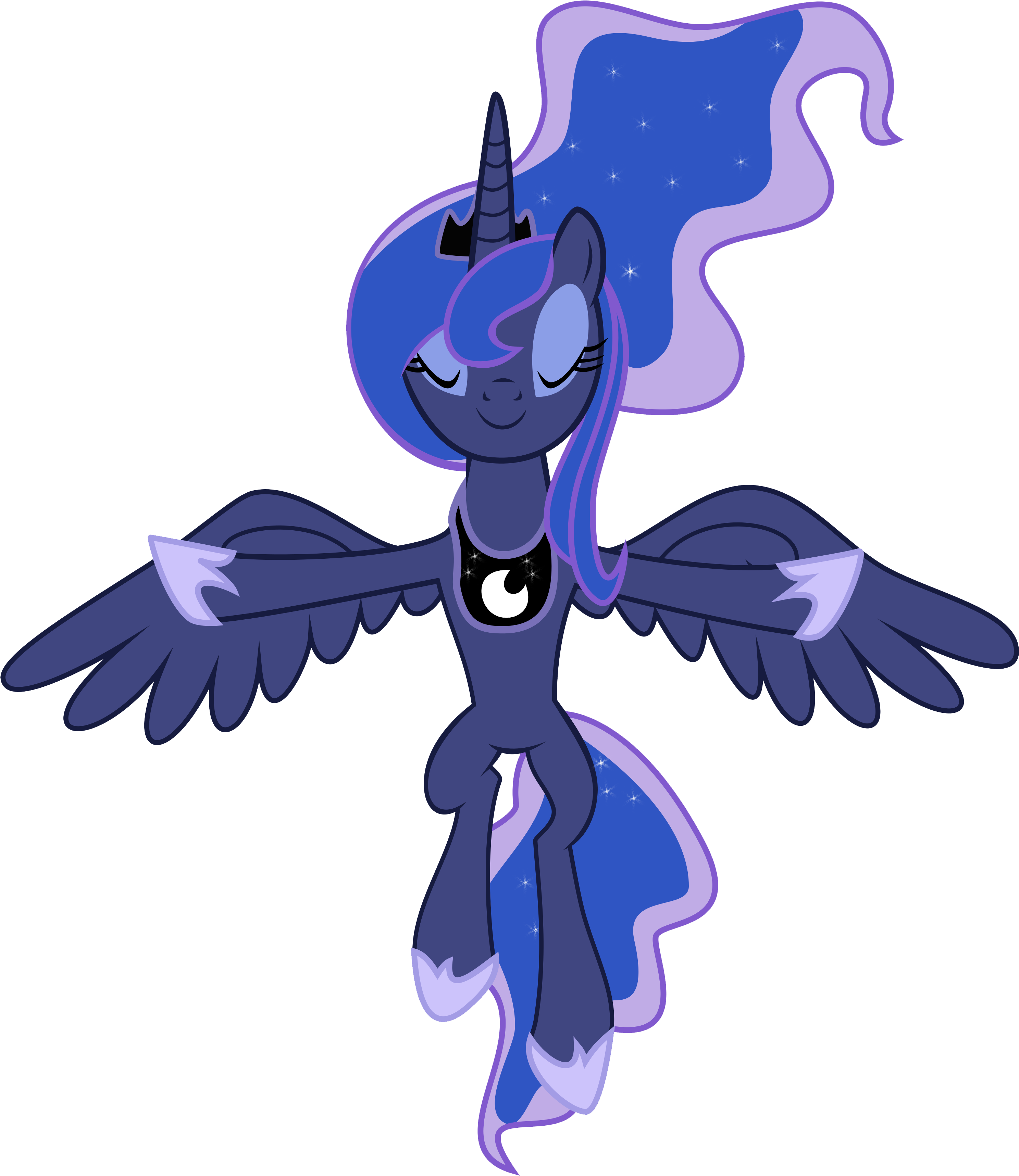 Princess Luna Lowers The Moon By Arti22- - Princess Luna Raising The Moon (3000x3479)