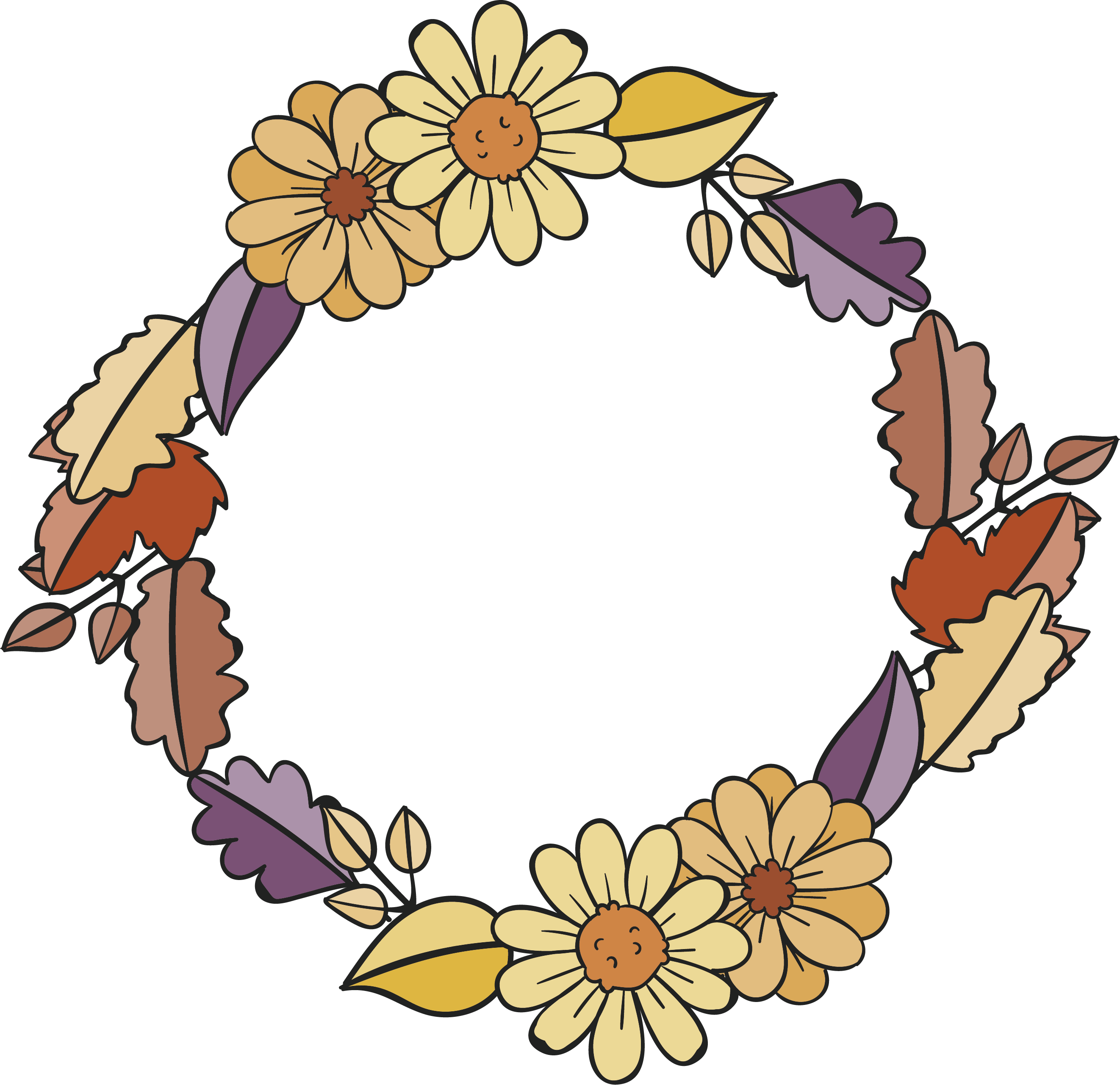 Wreath Flower Clip Art - Wreath Flower Clip Art (2644x2562)