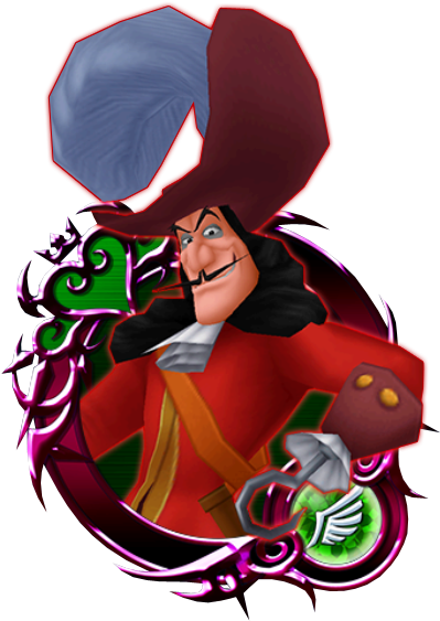 Captain Hook - Captain Hook Kingdom Hearts (428x585)