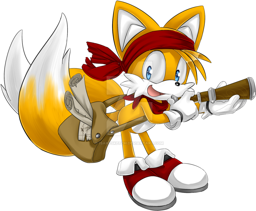 Tails Pirate By Isakysketch - Tails The Fox Pirate (900x776)