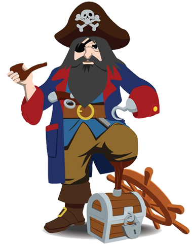At Pirate School - Animated Pirate (400x490)