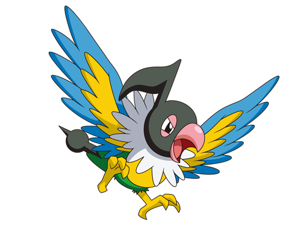 Pirate Phantom's Pokémon Which Mimics Human Speech - Bird (583x461)