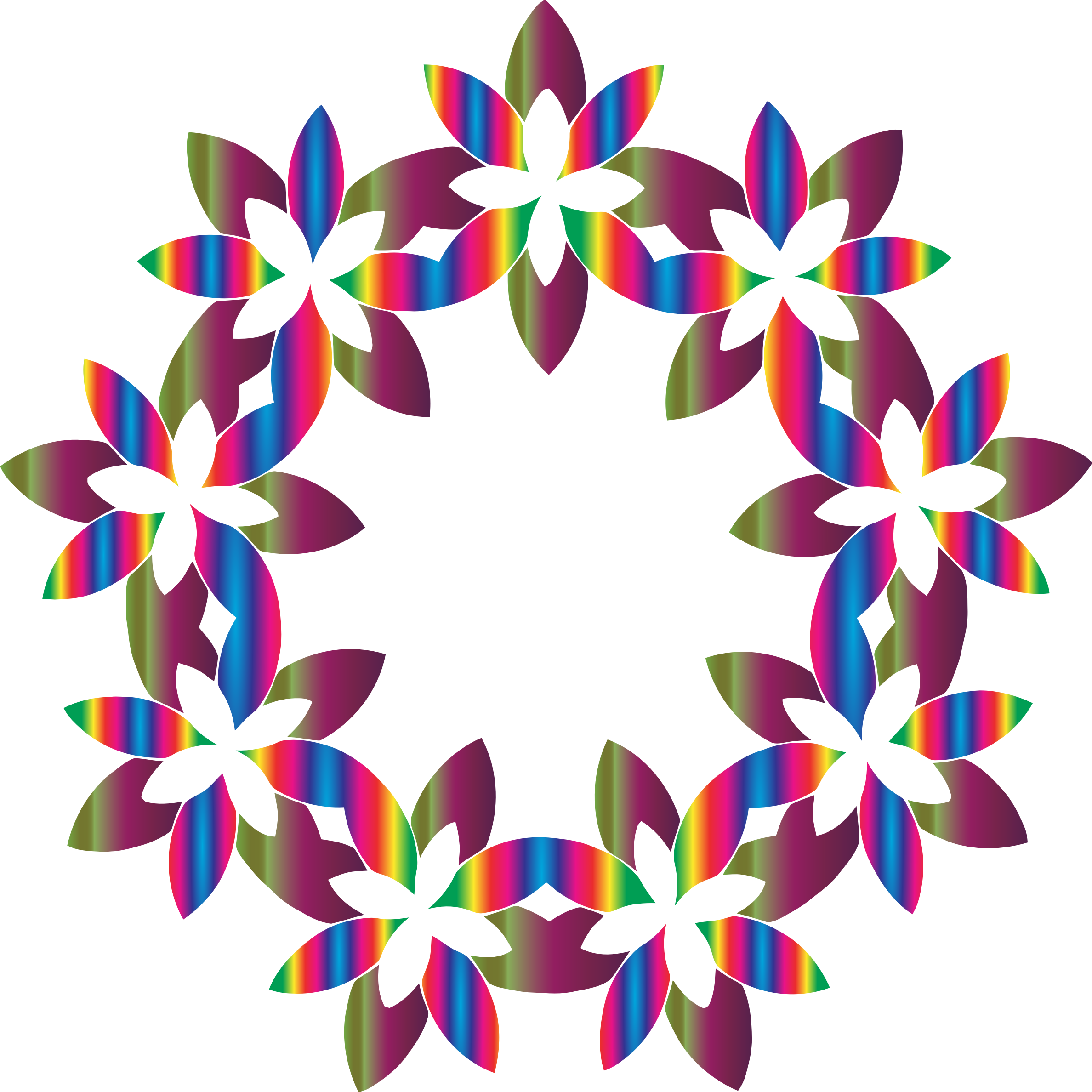Abstract Clipart Abstract Floral - Colorful Abstract Design Hd Png (2376x2376)