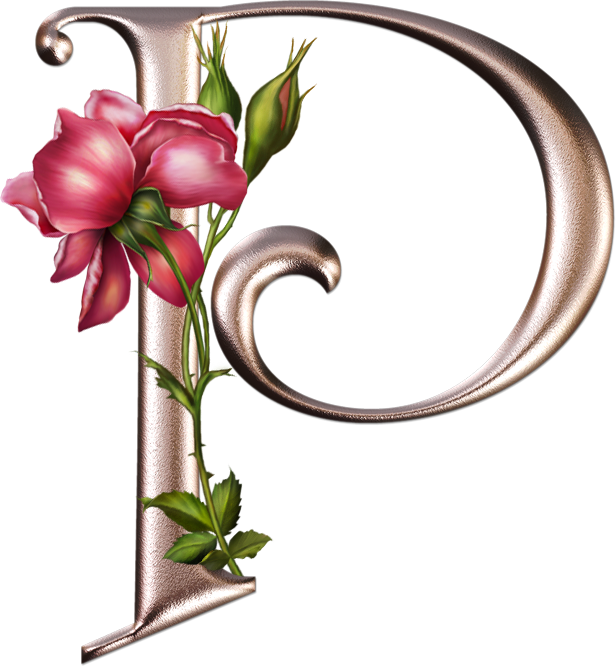 Яндекс - Фотки - Tipos De Letras Con Flores (616x666)