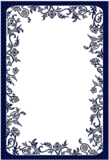 Large Dark Blue Transparent Frame - Church Service Mothers Day Poems For Church (400x600)