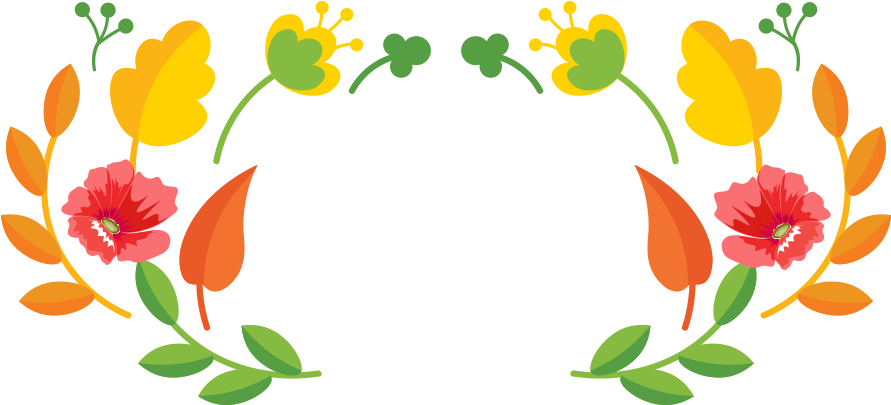 Floral Design Autumn Banner - Teachers' Day (945x945)