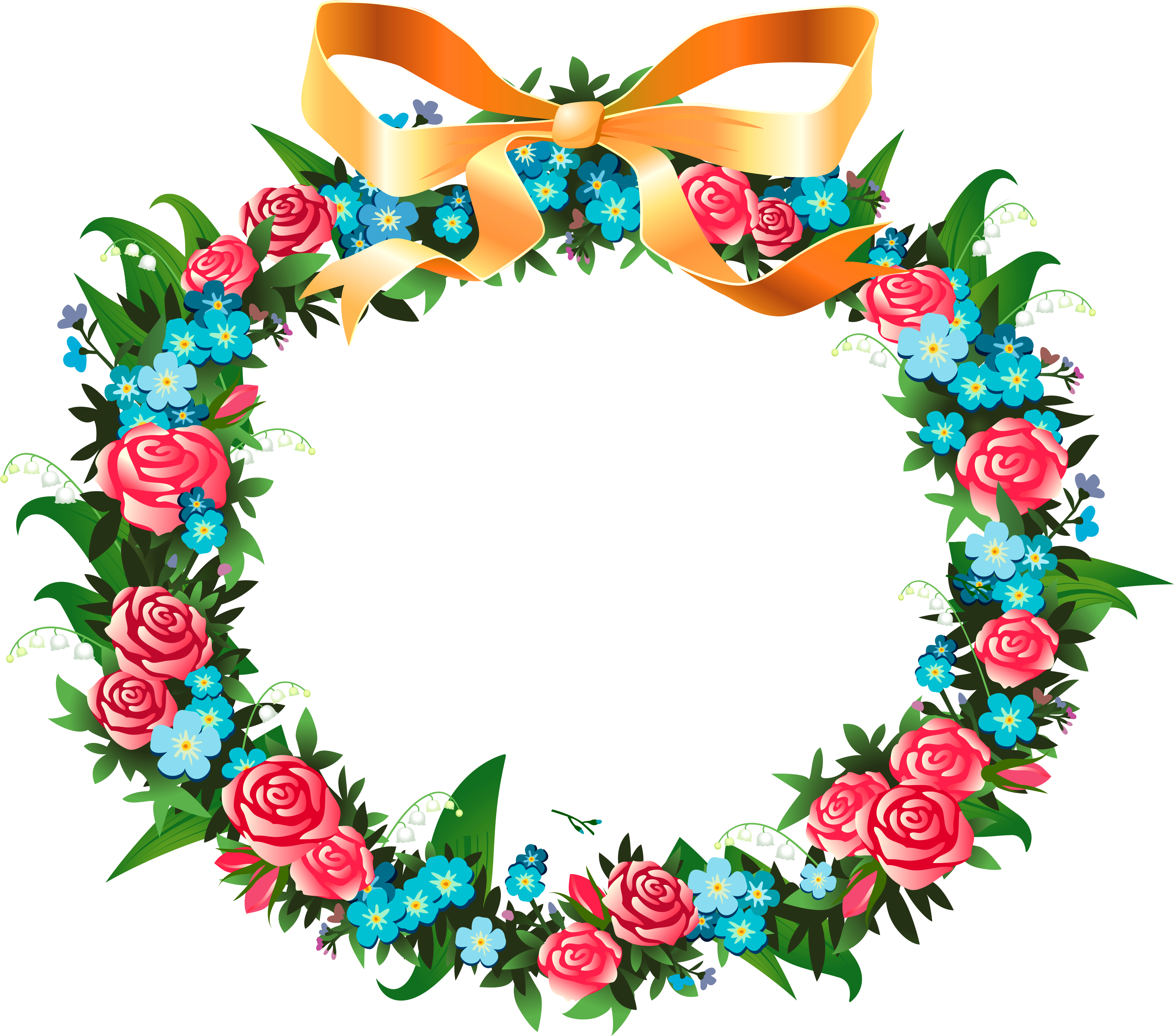 Floral Wreath - Floral Wreath (3431x3104)