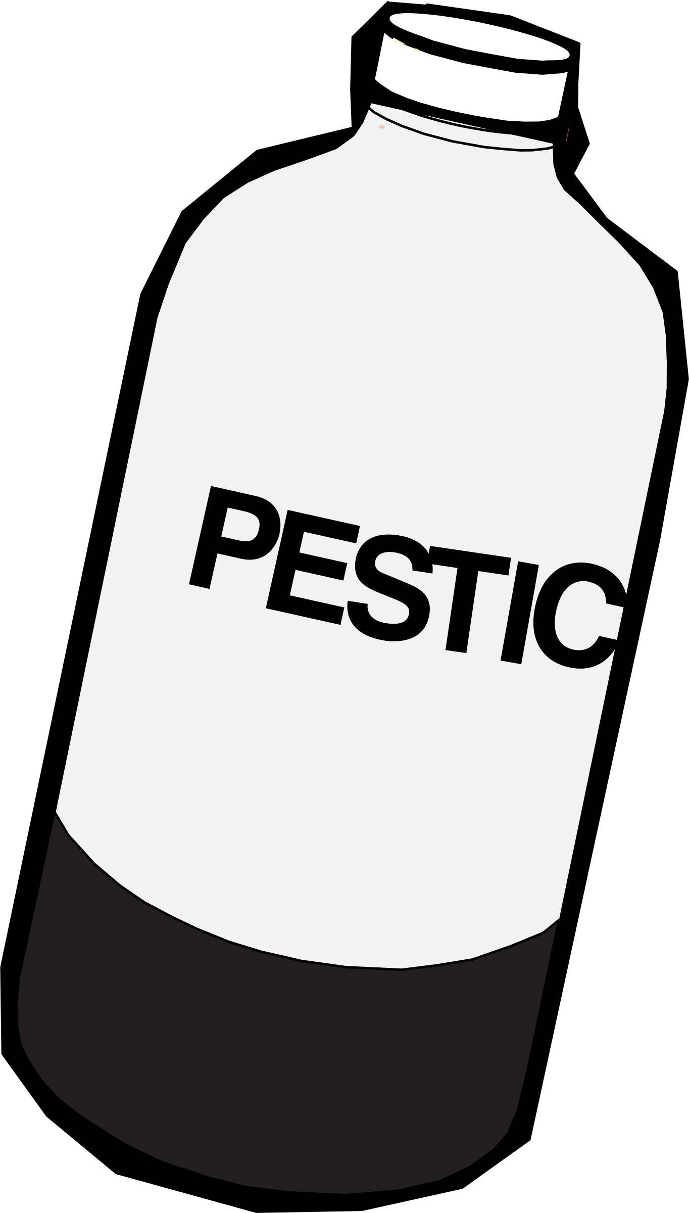 Pesticide Bottle - Pesticide Bottle Clipart (1364x2400)