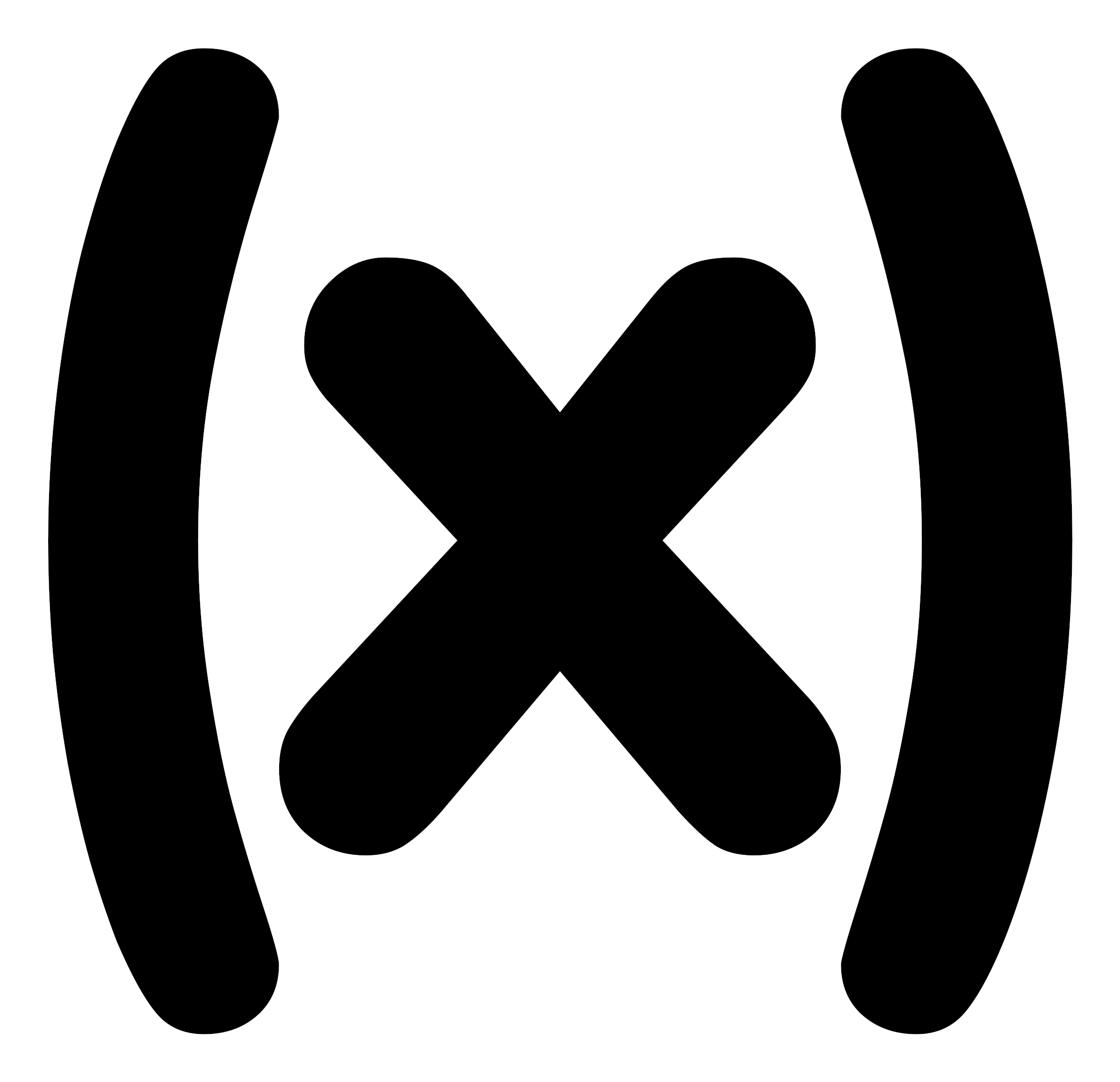 Parentheses X By A Parenthens With An X Inside - Clipart Mathematics Symbols (2400x2400)