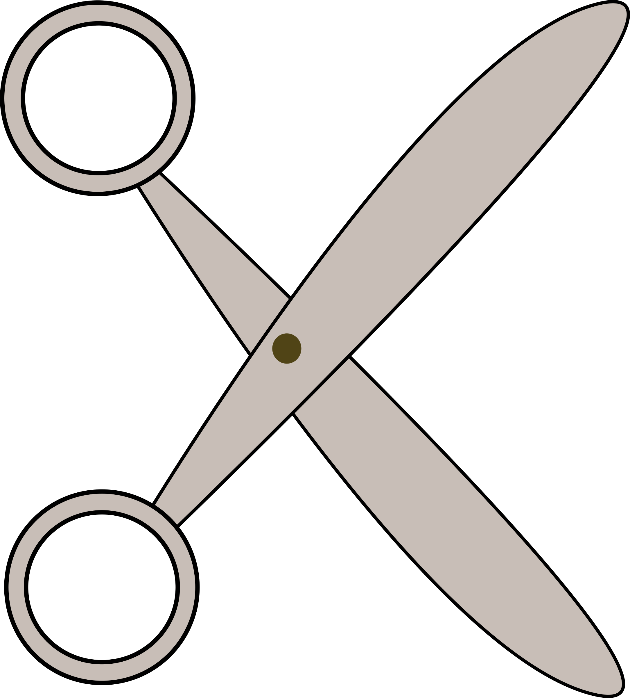Free Clip Art You Can Even Join And Add Your Own Art - Scissors Open (2169x2400)