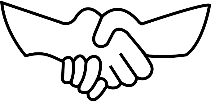 Openclipart-vectors - Pixabay - - Draw Shaking Hands Easy (680x340)