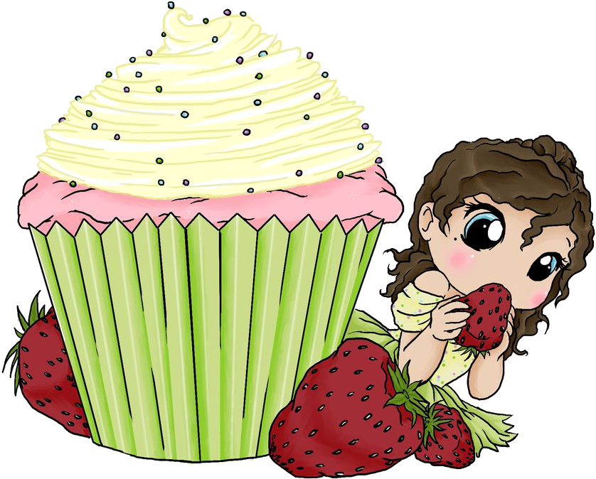 Cupcake By Art Forarts Sake On Clipart Library - Drawing (900x760)
