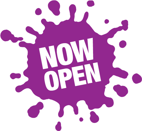 Jump And Climb Now Open - Red Paint Splatter (500x466)