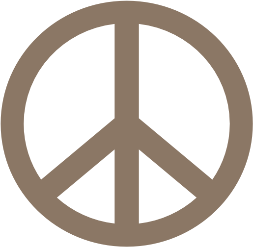 Peach Puff 4 Peace Symbol 2 Svg Scalable Vector Graphics - Peace Sticker (532x532)