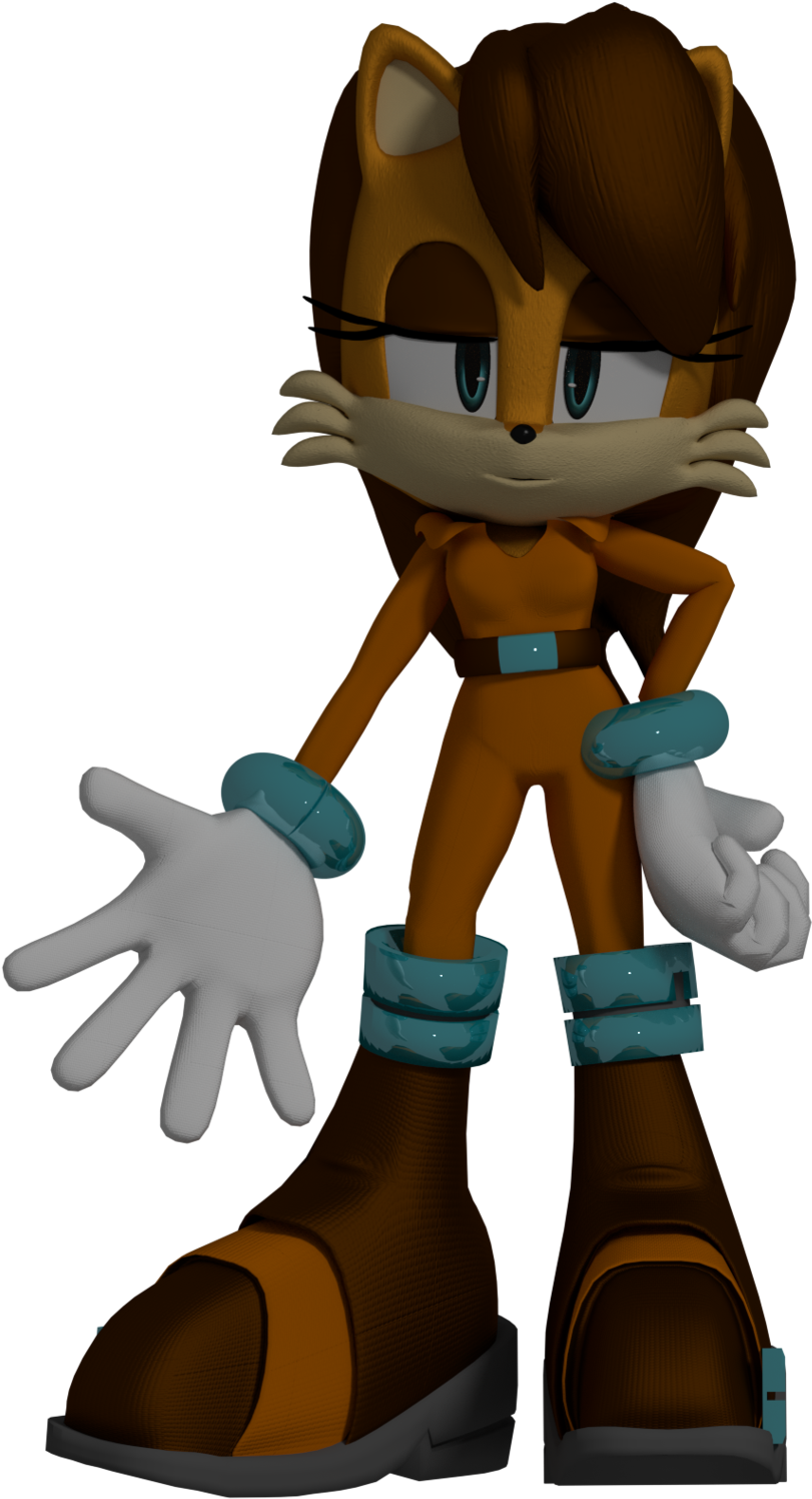 By Samanthann1234 Sam The Squirrel By Samanthann1234 - Sam The Squirrel Sonic (1024x1820)