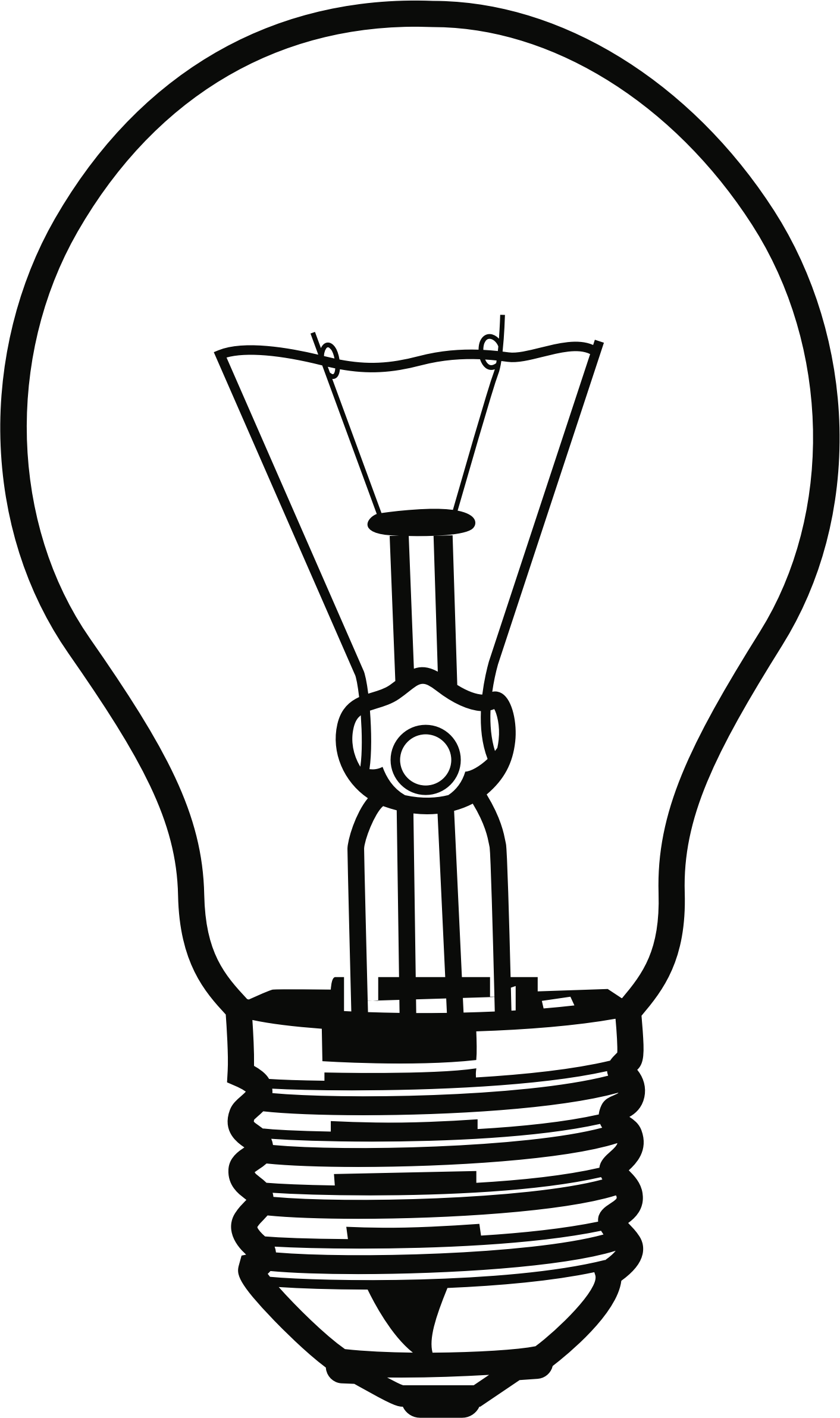Org/detail/297876/light Bulb - Electric Bulb Clipart (1412x2384)