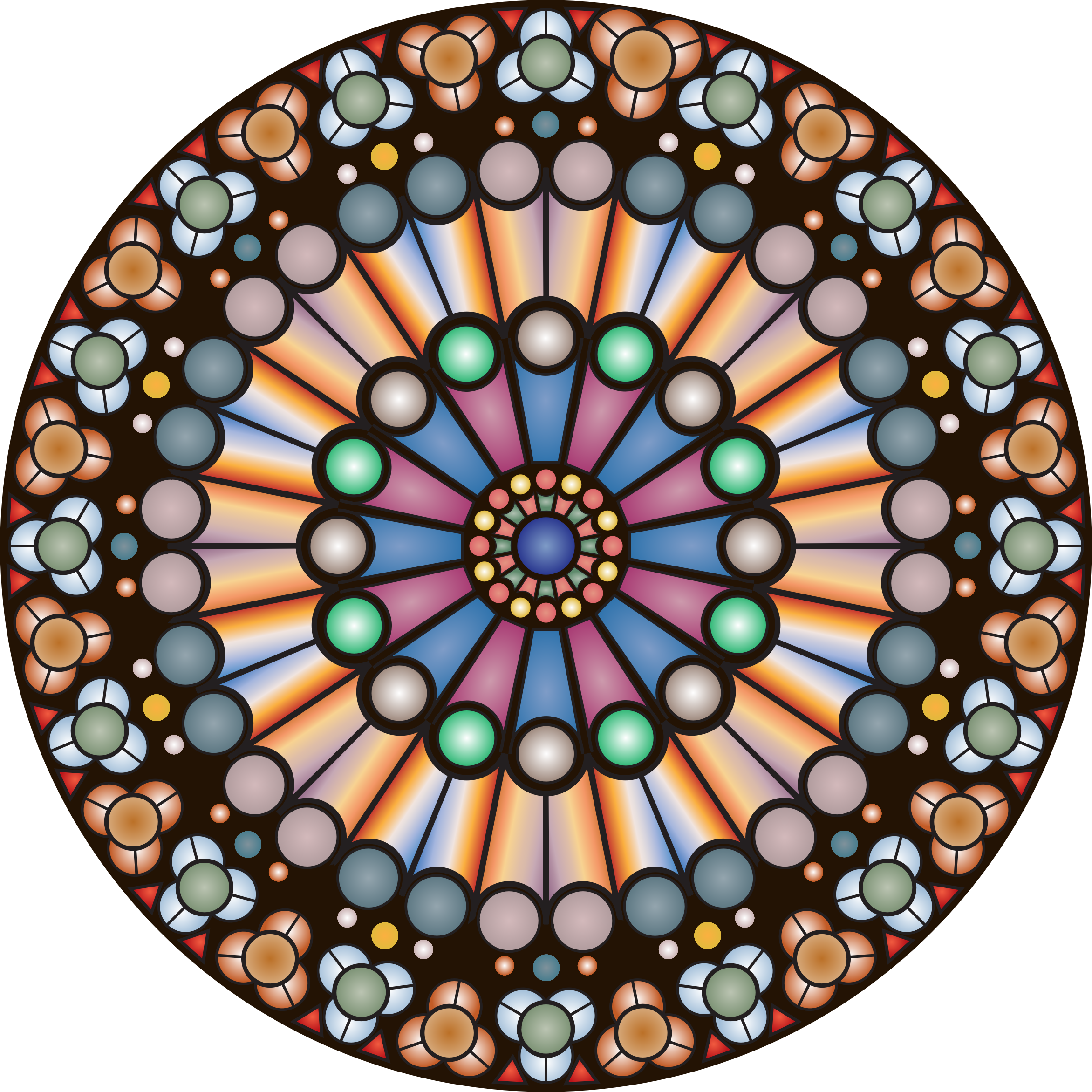Rose Window Of Notre-dame - La County Assessor Office (2344x2344)