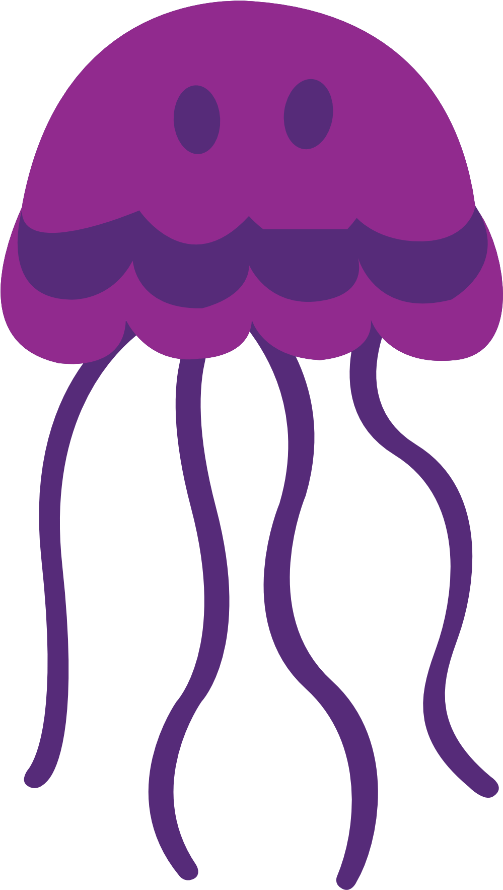 Colorful Animal Jellyfish Geometry Clipartist - Jellyfish Cartoon No Background (2555x2555)