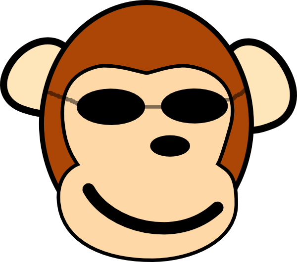 Monkey Clip Art (600x530)