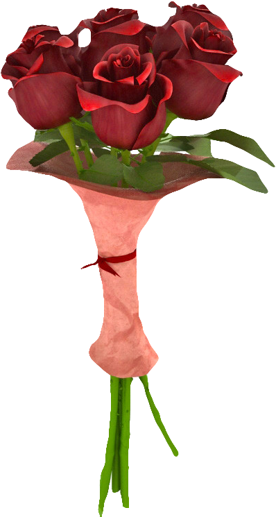 Garden Roses Paper Flower Bouquet Clip Art - Garden Roses Paper Flower Bouquet Clip Art (800x800)