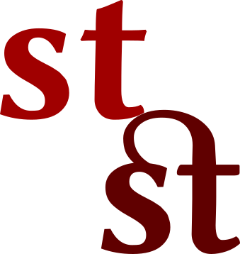 The Letter Combination 'st' Shown Without A Ligature - St Font (339x358)