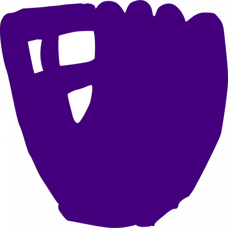 Custom Car Magnets - Purple Softball Transparent (799x800)