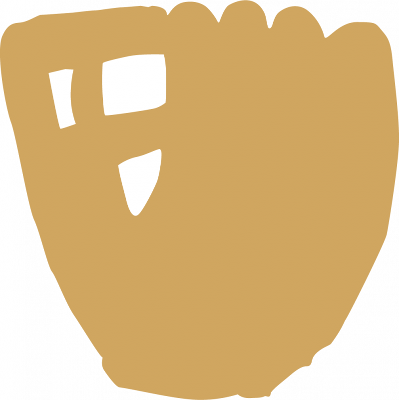 Custom Car Magnets - Softball Glove Silhouette (799x800)