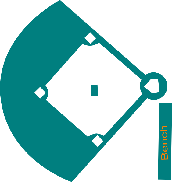 Baseball Diamond Free Vector (564x598)