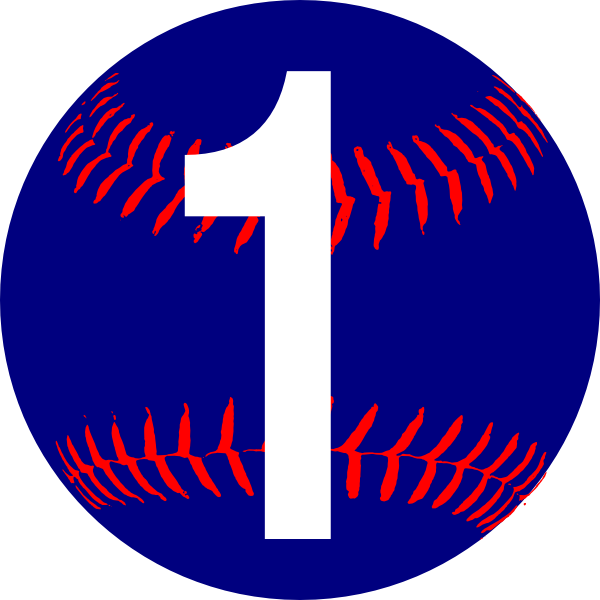 Blue Softball Clip Art - Softball Clipart Transparent (600x600)