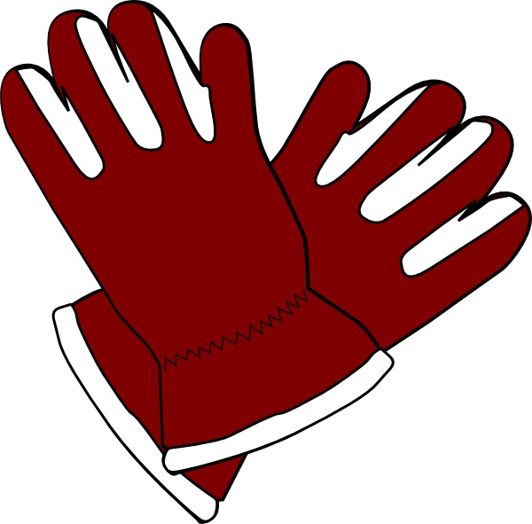 Red Gloves Clip Art At Clkercom Vector Clip Art Online - Natural Rubber (600x591)