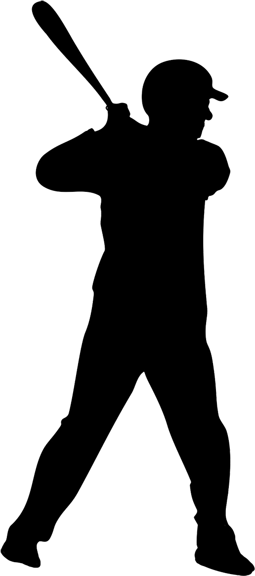 Vector Art Softball Batter Clipart Drawing Gg79087732 - Baseball Silhouette Transparent Background (548x1181)