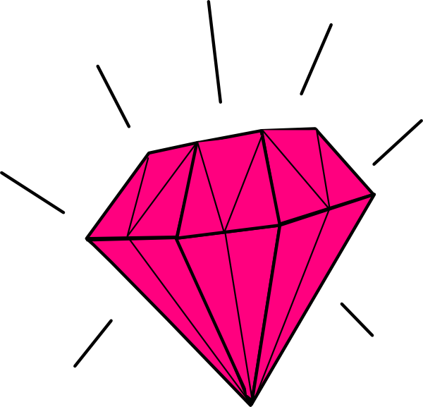 Diamond Ring Clipart No Background - Pink Diamond Clip Art (600x577)