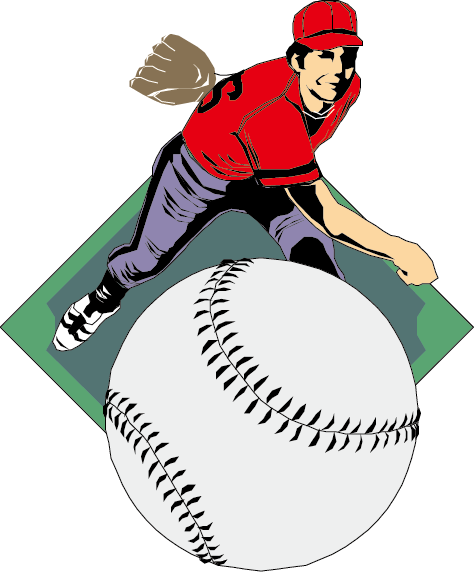 Baseball Pitcher Clip Art - Baseball (474x572)