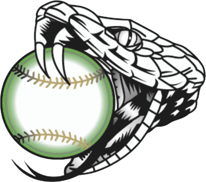 Vipers Fastpitch - Rattlesnake Black And White (827x723)