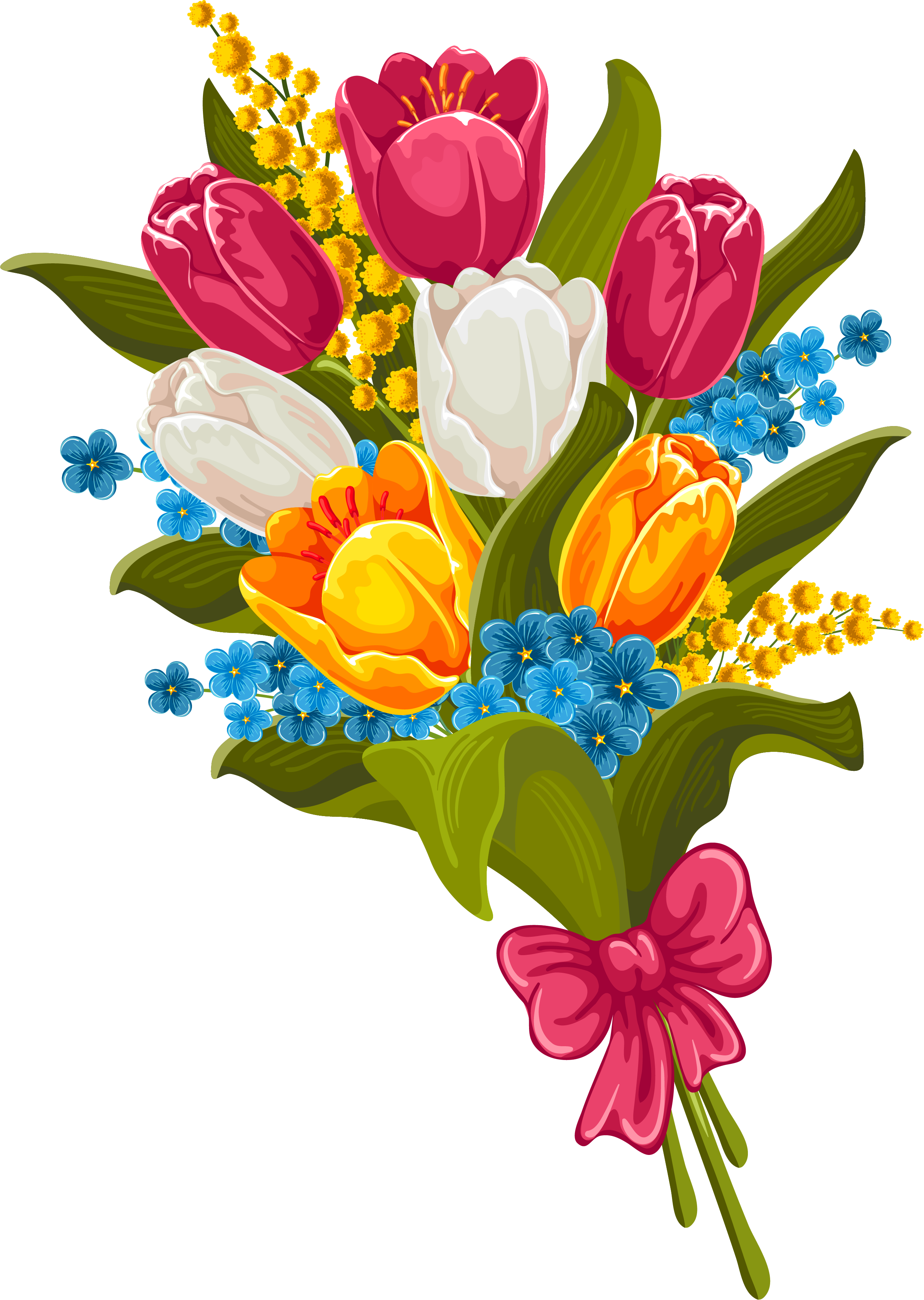 Flower Bouquet Clip Art - Flower Bouquet Clip Art (2618x3683)