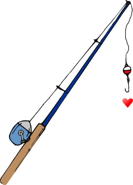 Clipart Info - Fishing Pole Clipart (426x594)