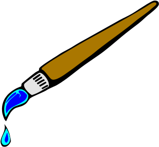 Paint Brush - Paint Brushes Crossed (376x352)