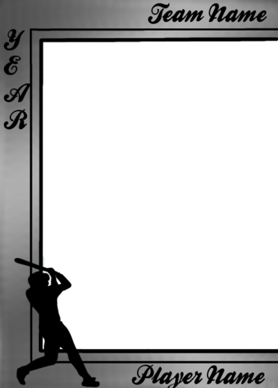 Baseball Photo Border 4 By Tarheel4life On Deviantart - Cafepress Batter Up Tile Coaster (400x558)