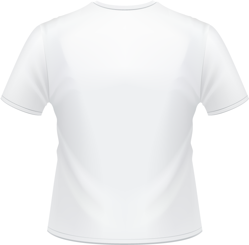 Print T Shirt Back - White Blank T Shirt (873x843)
