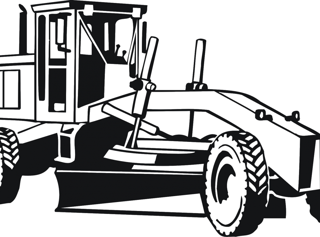 Construction Equipment Clipart Black And White Farm Construction
