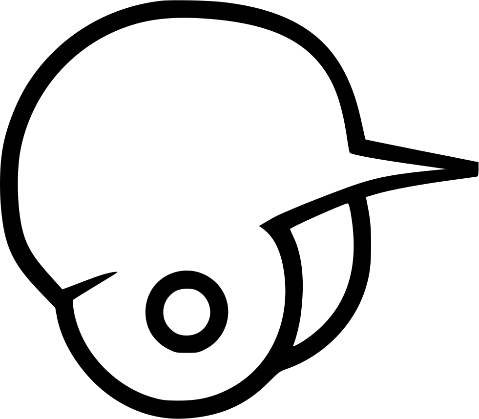 Baseball Helmet Comments - Draw A Baseball Helmets (981x858)