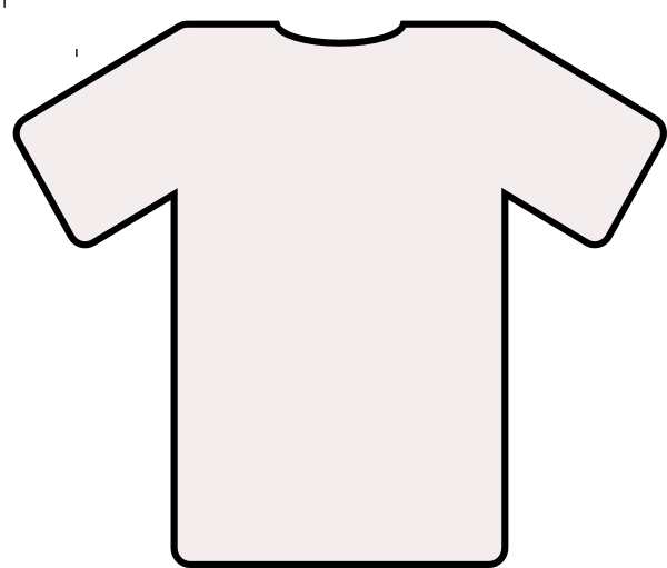 Baseball Jersey Clip Art Free - White T Shirt Big (600x511)