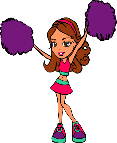 About Our Uniforms - Cheerleaders Drawing (487x594)