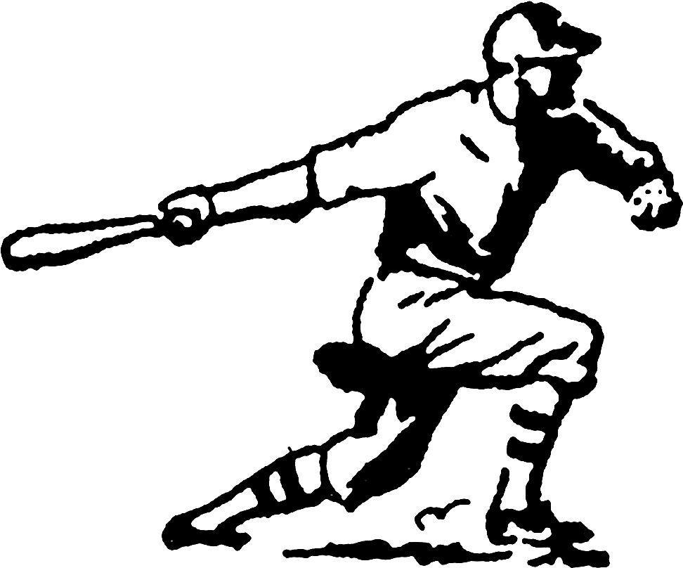 Actually, All Of The Digital Sport Clip Art Show Movement - Vintage Baseball Clip Art (1200x1047)