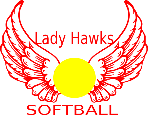 Softball Clip Art At Clker - Angel Wings (600x466)